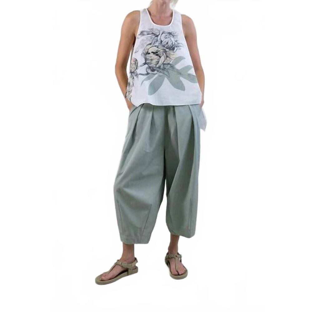 NEW PSOPHIA lightweight cropped trouser in ice
